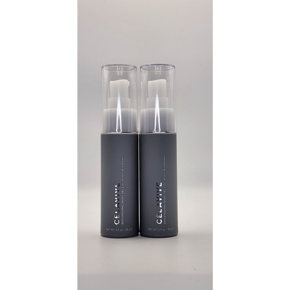 2 pack Celavive Replenishing Night Gel‎ Overnight Facial Moisturizer 0.9 oz